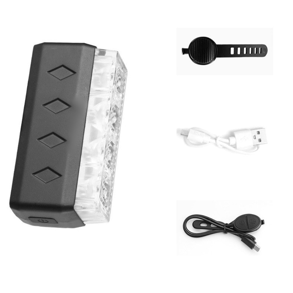 Adjustable Light Modes Cycling Safety LED Bike Light 120dB Volume Controller