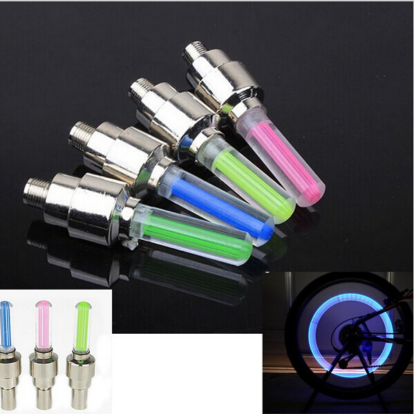 1 INDIVIDUAL LED CAP bike valve stem flashing Light Bicycle Wheel Tire Tyre Car