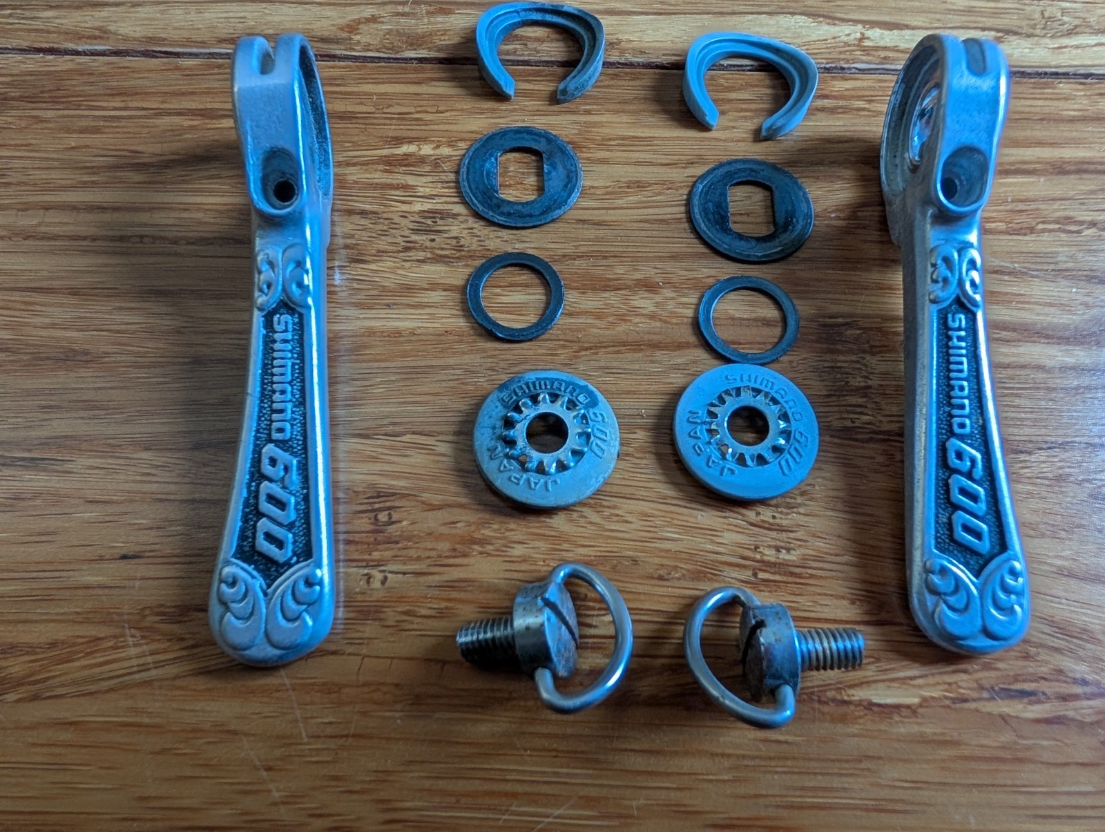 Shimano 600 Arabesque Downtube Braze On Friction Shifters