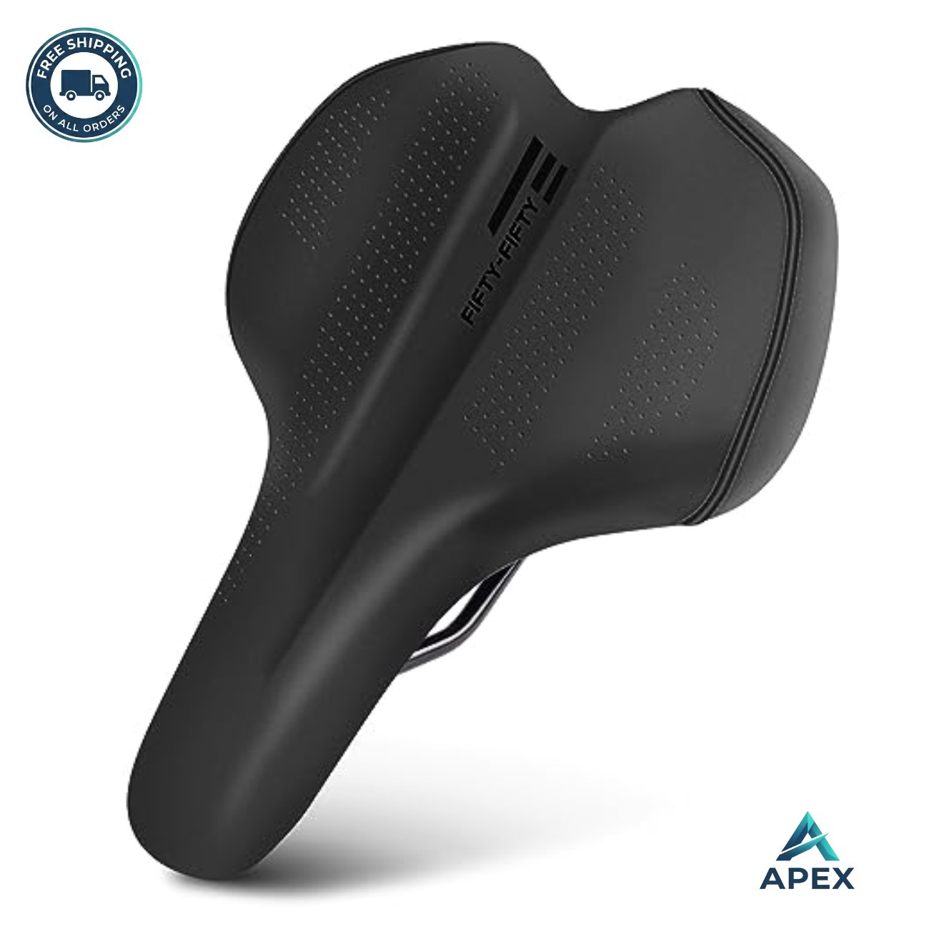 Mountain Bike Saddle Memory Foam Comfort Waterproof Bicycle Seat 150kg Capacity