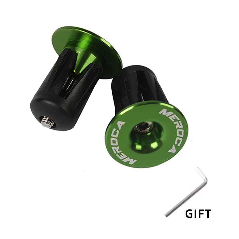 1 Pair Bike Handlebar End Plugs Aluminum Alloy MTB Road BMX Grip Caps