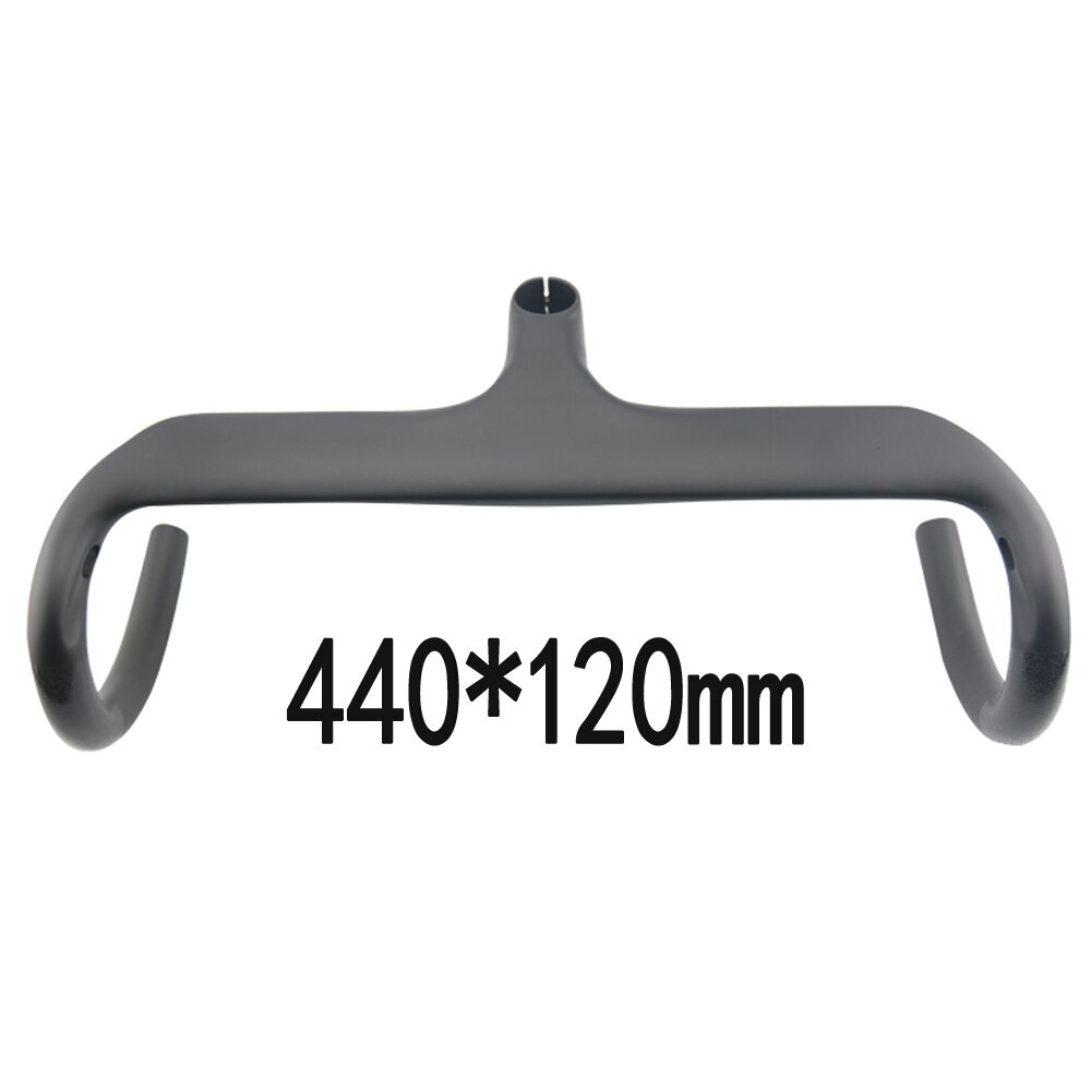 400/420/440mm Carbon Fiber Road Racing Bike Integrated Handlebar Drop 125mm