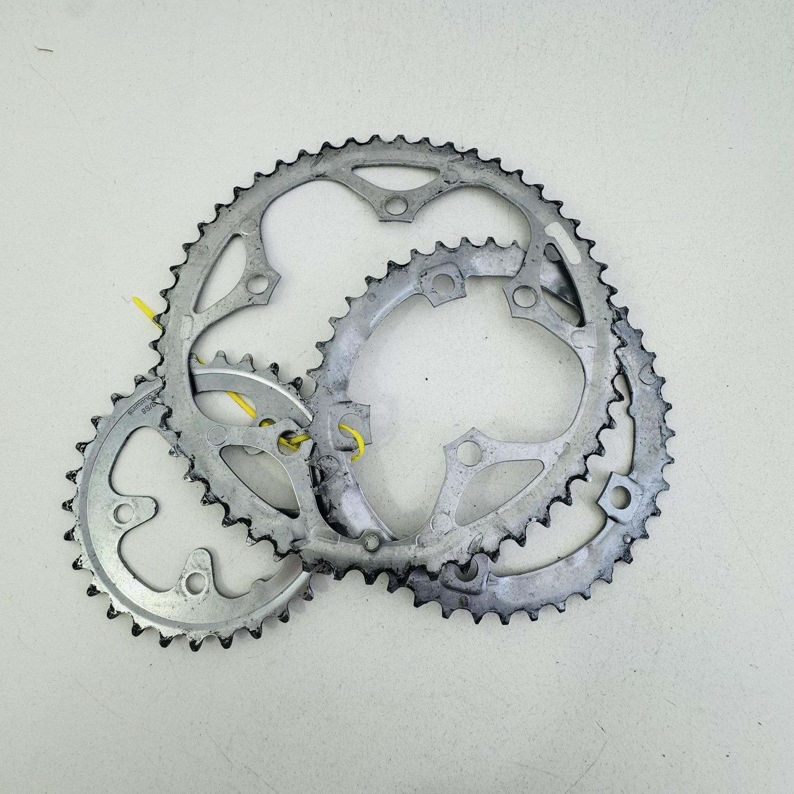 Vintage Shimano SG 52/42/30T Chainring Set 5-Bolt Silver 8/9 Speed Road Bike A83