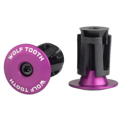 Wolf Tooth Components Alloy Bar End Plugs – Ultraviolet Purple