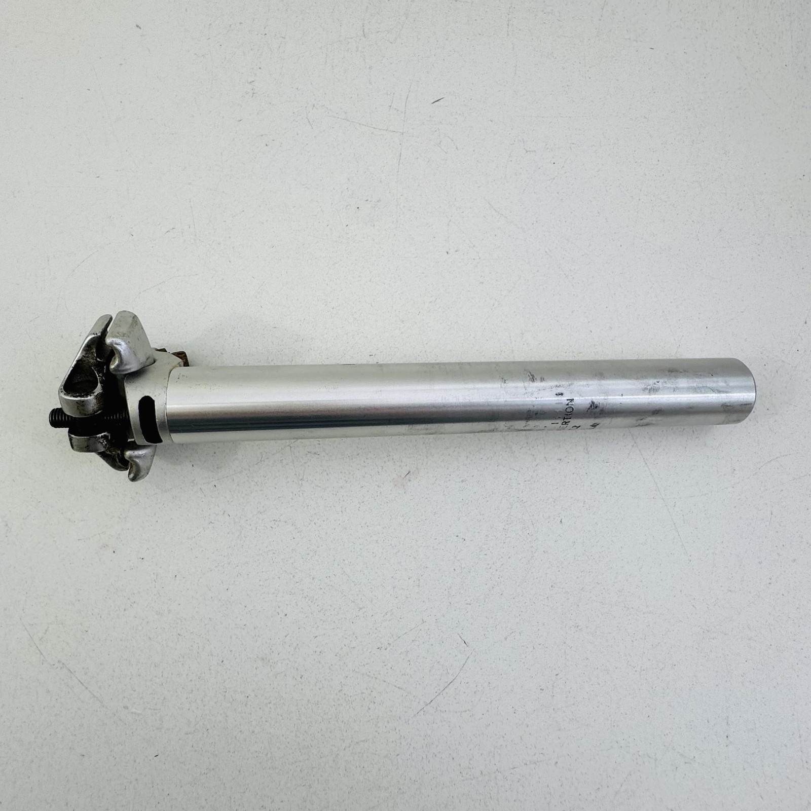 Vintage MTB Seatpost 27.2mm Silver 24 mm Bicycle Aluminum Plain Road Bike A2