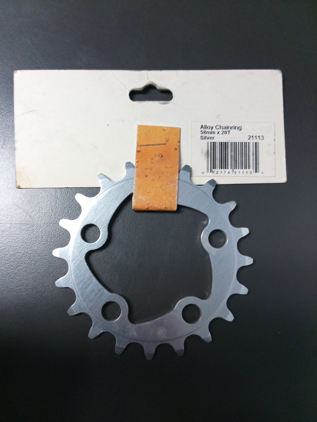 Rockwerks Mountain Bike Components Alloy Chainring 58mm 20T Silver – NOS