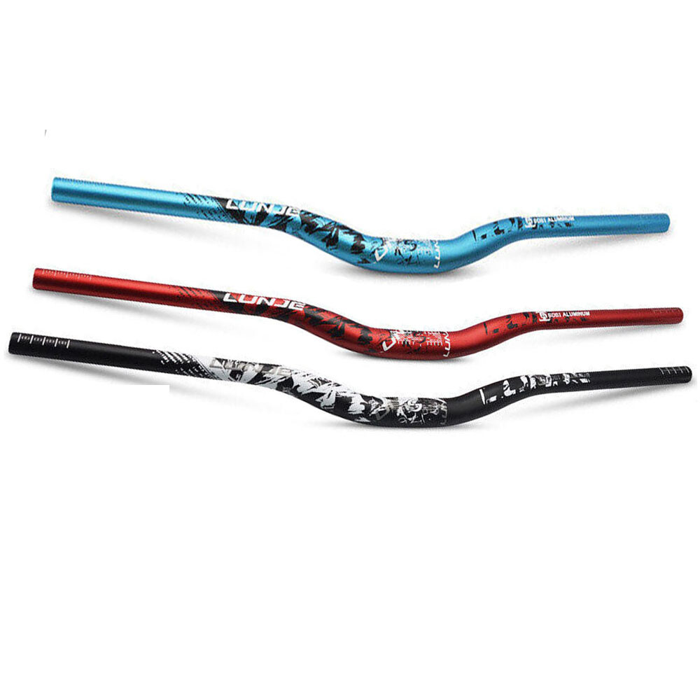 US Mountain Bike Riser Handlebar Aluminum Alloy MTB Handlebar 31.8mm Diameter