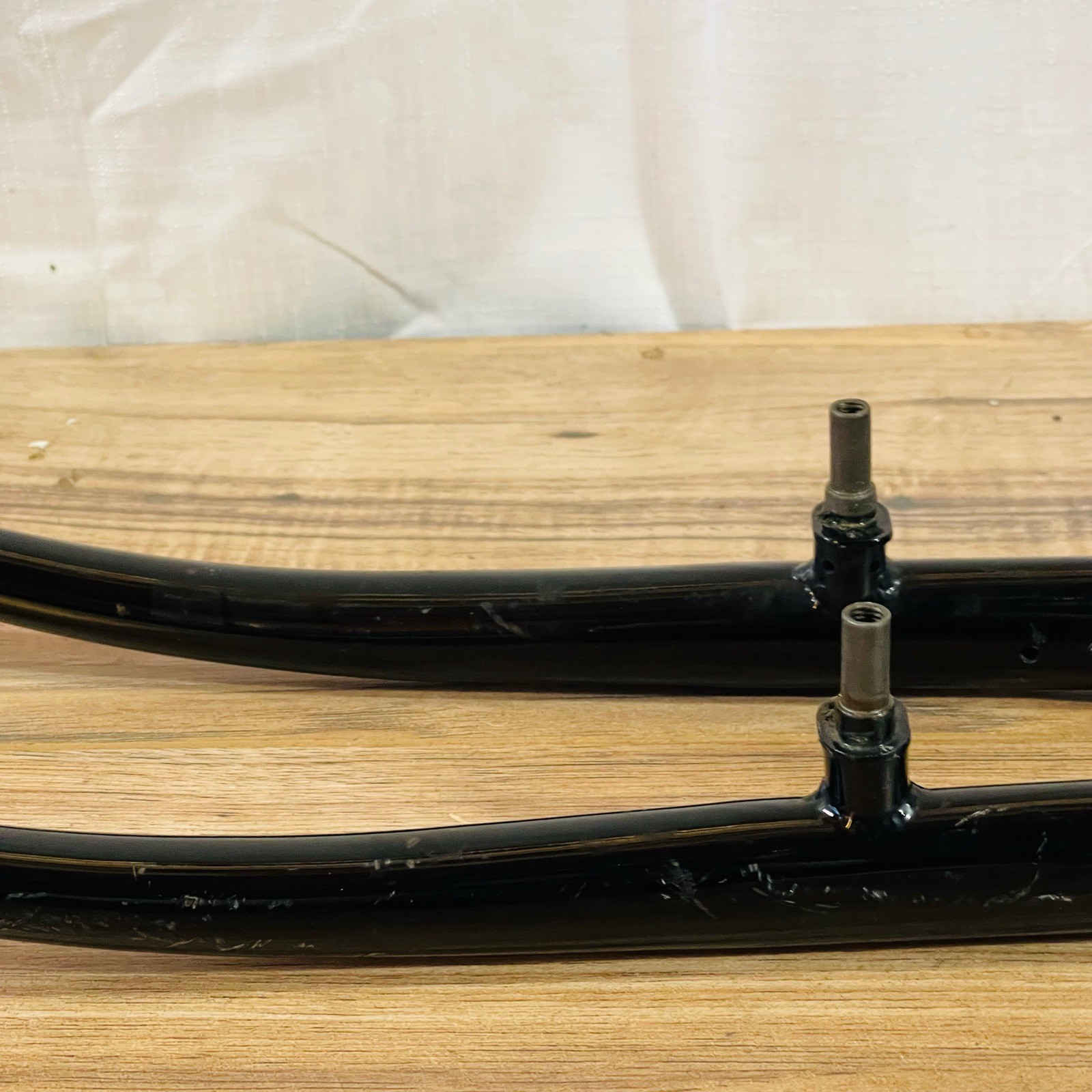 Lugged Crown 700C Steel Cantilever Fork 100mm QR Canti 1 1/8 Threadless 234mm