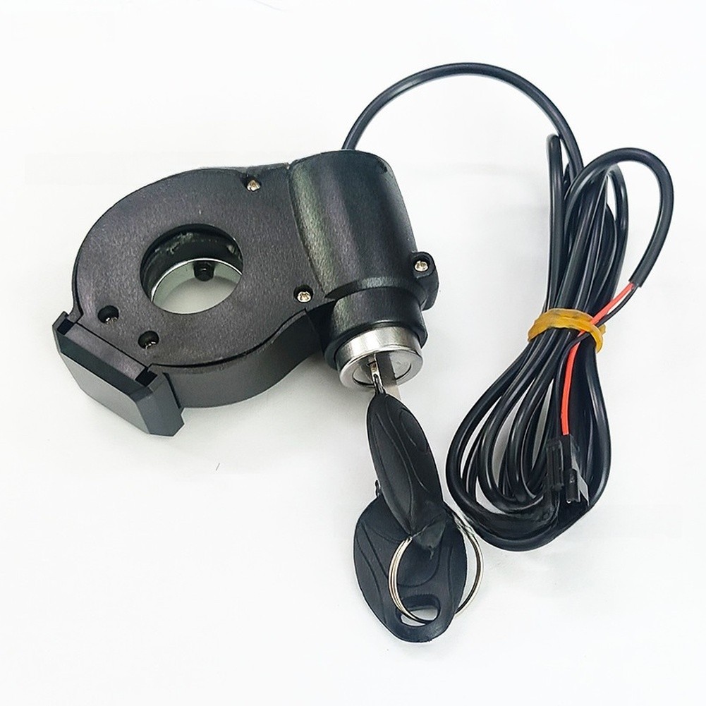 Electric Scooter Key Switch 5.3×2.25×8.8cm with Voltage Display and 1.7m Cable