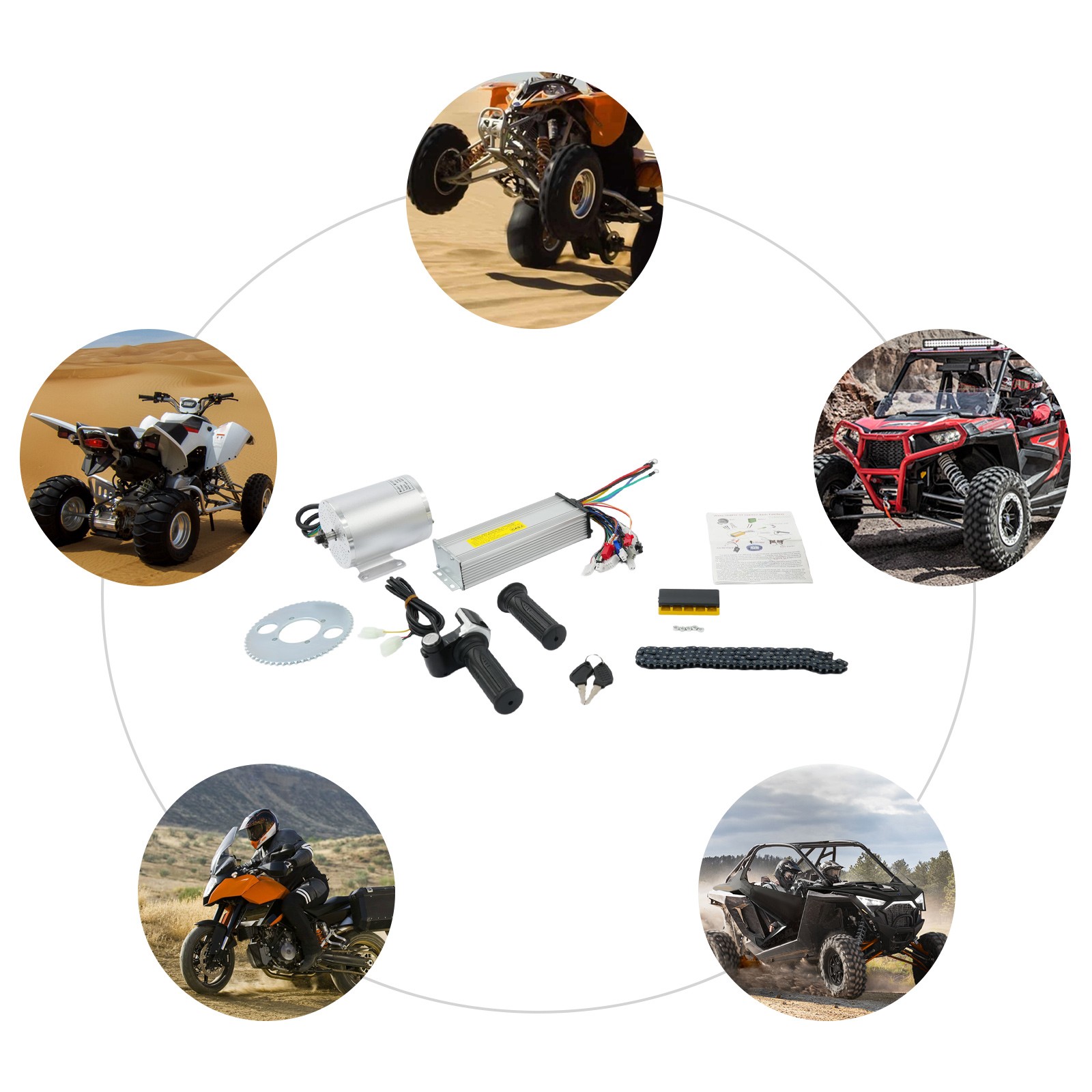 Electric Brushless DC Motor Kit Electric Motor Kit Electric Bike Conversion Kit