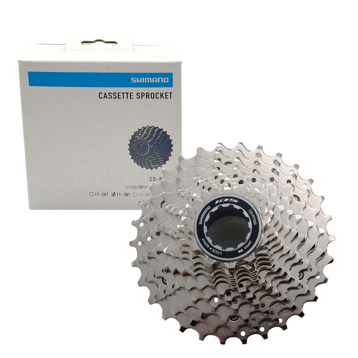 Shimano 105 CS-R7000 Road Cassette Sprocket 11-30T, 11-Speed