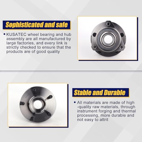 513215 2pcs Front Wheel Bearing and Hub Assembly Compatible with 2007-2004