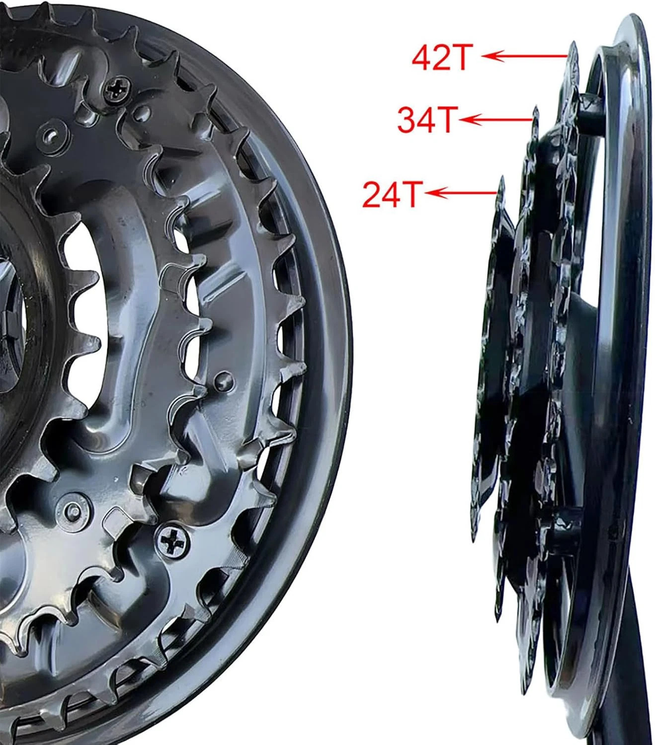 6 7 8 Speed Triple Crankset 152Mm 165Mm 170Mm