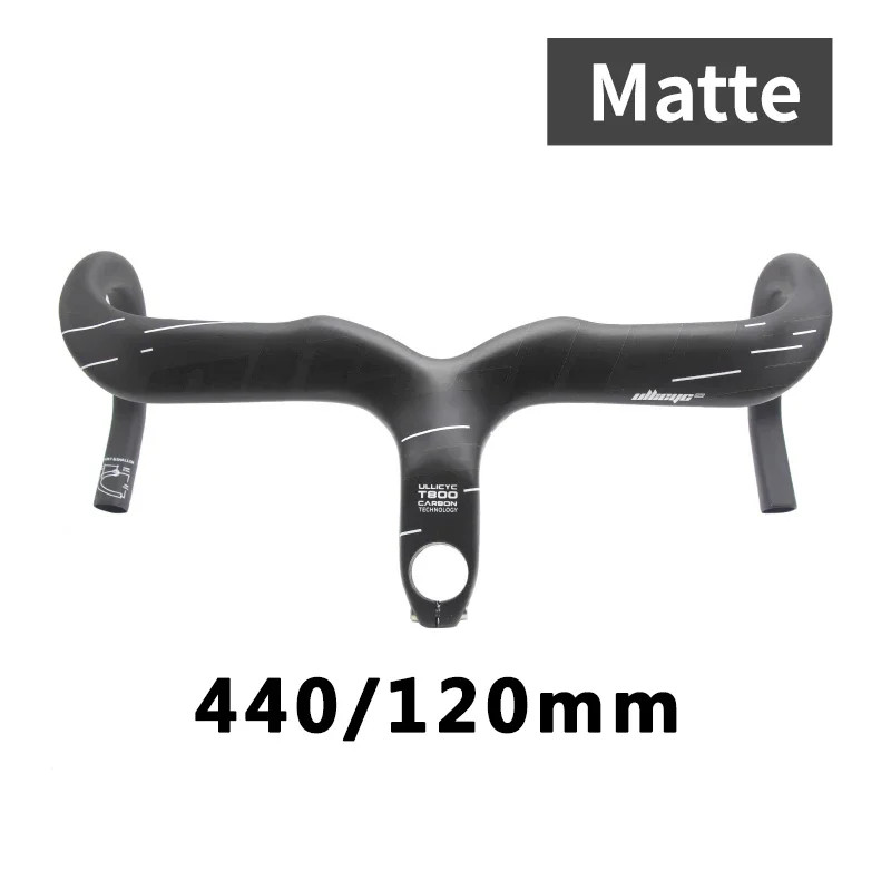 Full Carbon Fiber Road Bicycle Integrated Handlebar 28.6mm 400/420/440mm Width