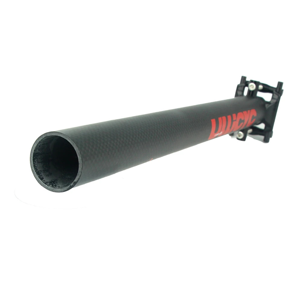 3K Full Carbon Fiber Bicycle Seat Post 27.2/30.8/31.6/33.9/34.9mm Length 400mm