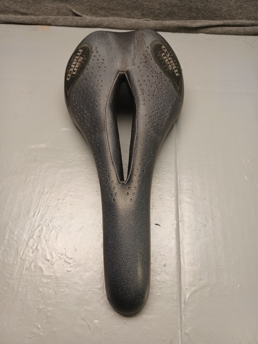 Vintage Selle San Marco Era Bicycle Saddle Seat Italy Aymano Carbon Fiber Used