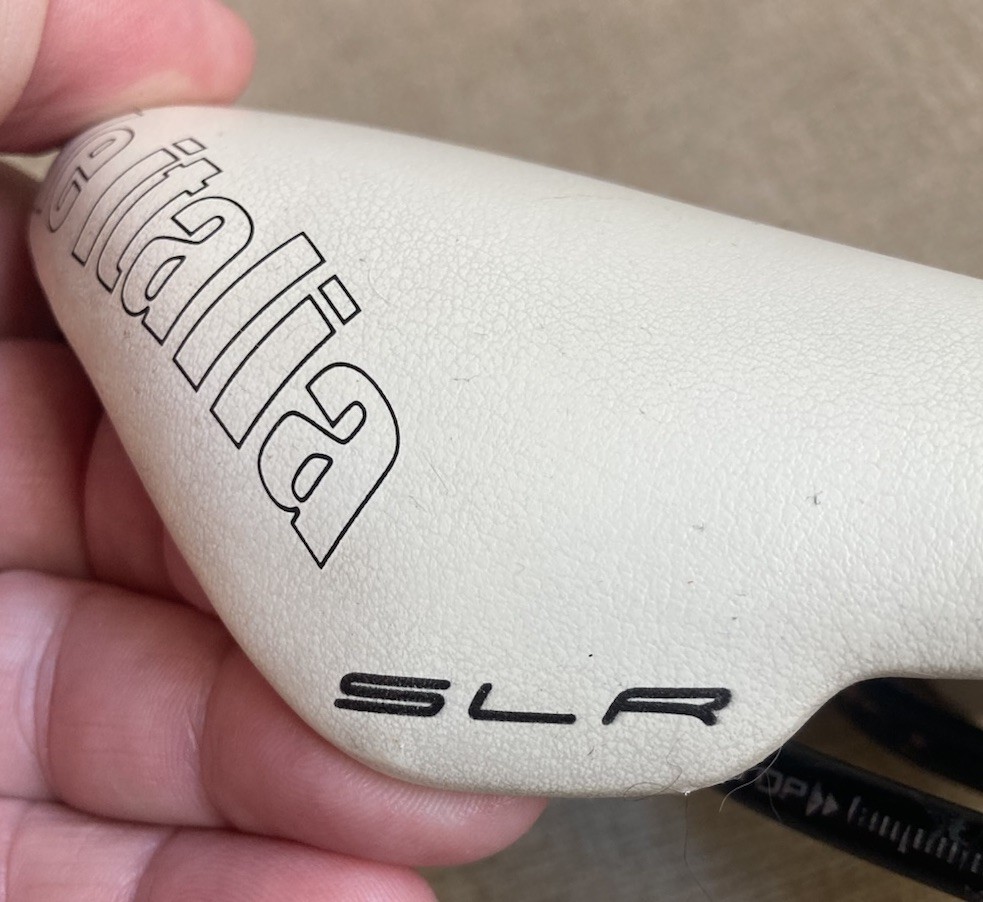Selle Italia SLR S3 Manganese Railed Test Saddle White Bicycle Road Bike Seat