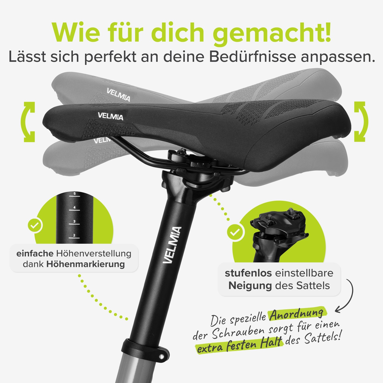 Sattelstütze 27.231.6mm Einfache Montage & Höhenverstellung Stange für Fahr…