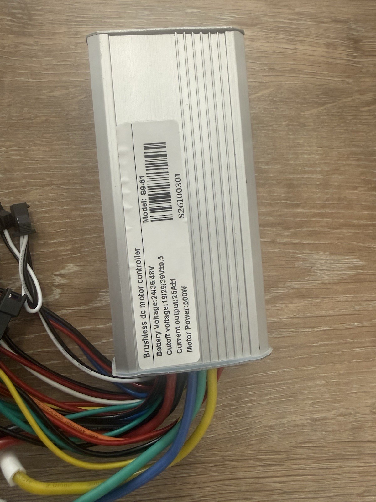 S9-61 Brushless DC Motor Controller 24V/36V/48V 500W 25A E-Bike Scooter – NEW