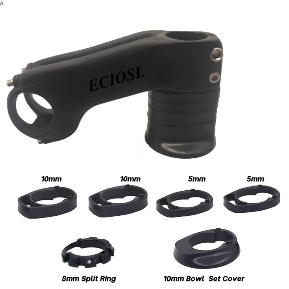 Carbon Fiber Bike Stem -10° MTB Road Handlebar 31.8mm 60-120mm Lightweight