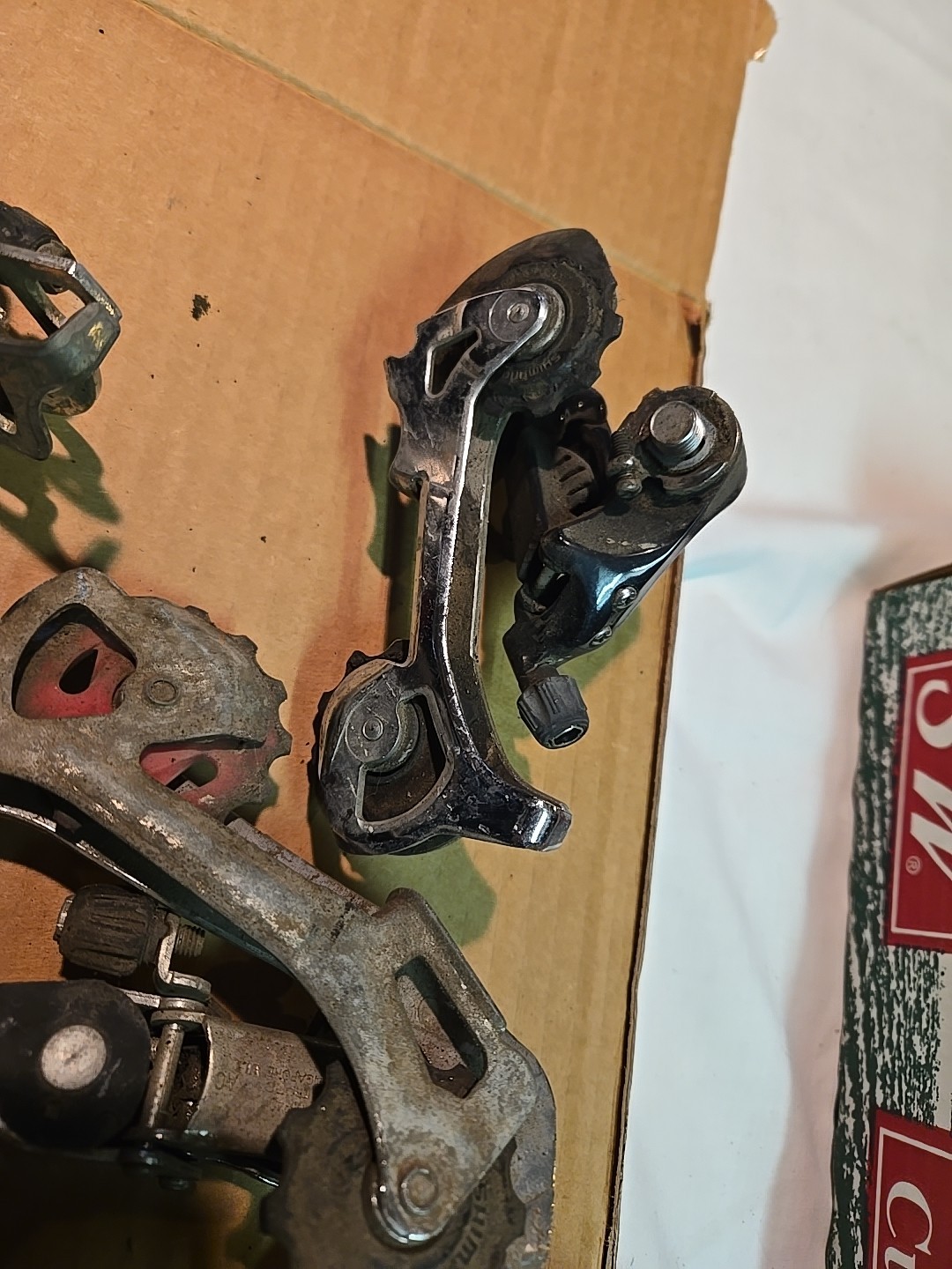 Lot Of 7 Various Rear Derailleurs For Parts Bike Bicycle