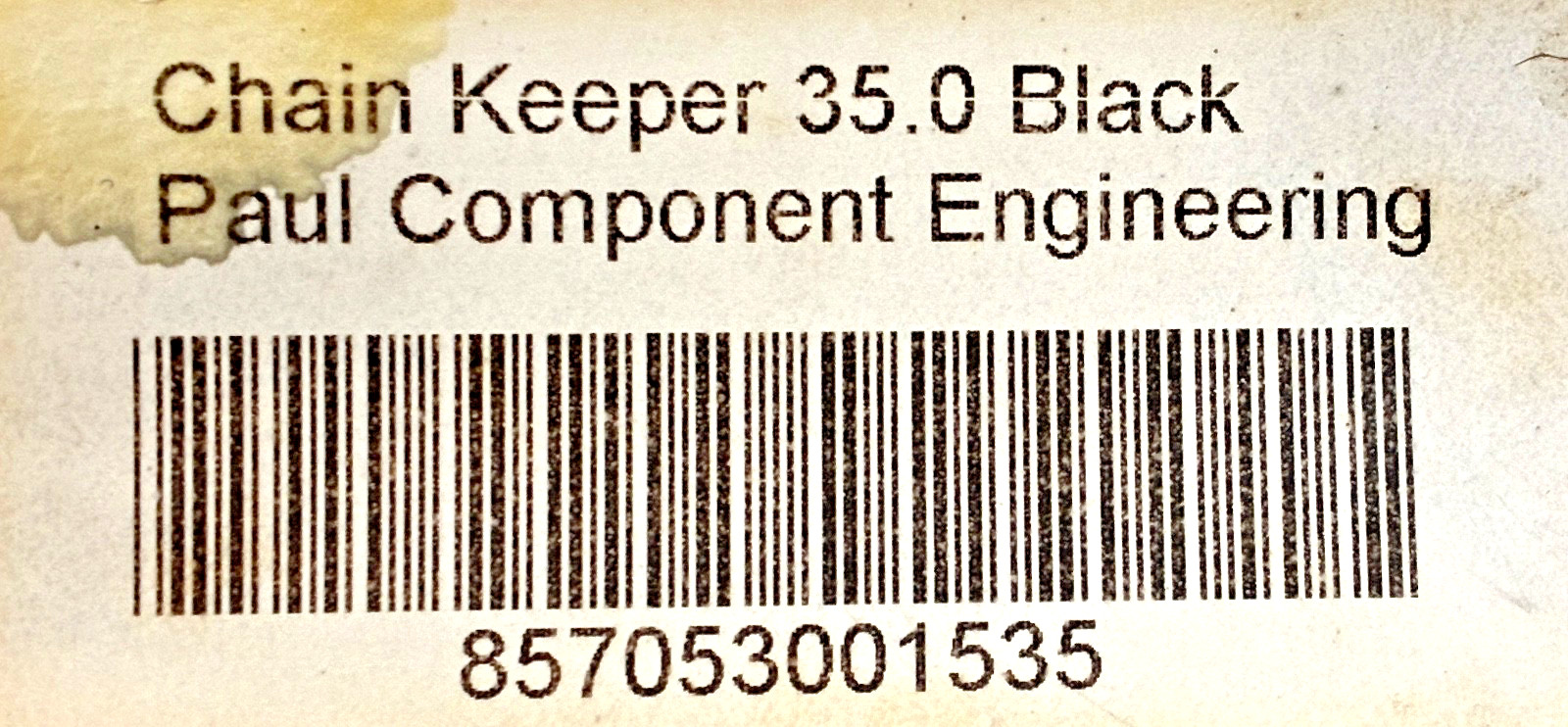 New Paul Component Engineering Chain Keeper 35.0 mm Black Aluminum 4 Single Ring