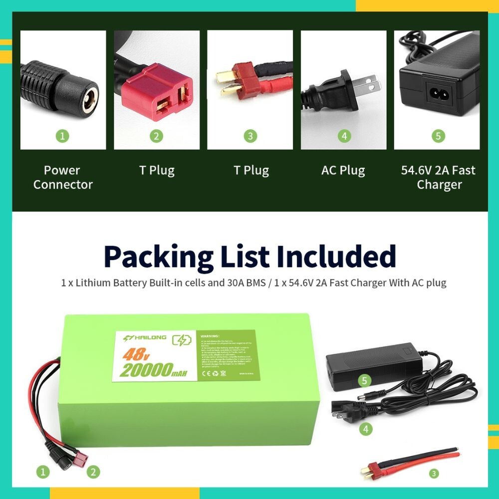 Lithium Battery 24V 36V 48V 52V 60V Battery li-ion Battery