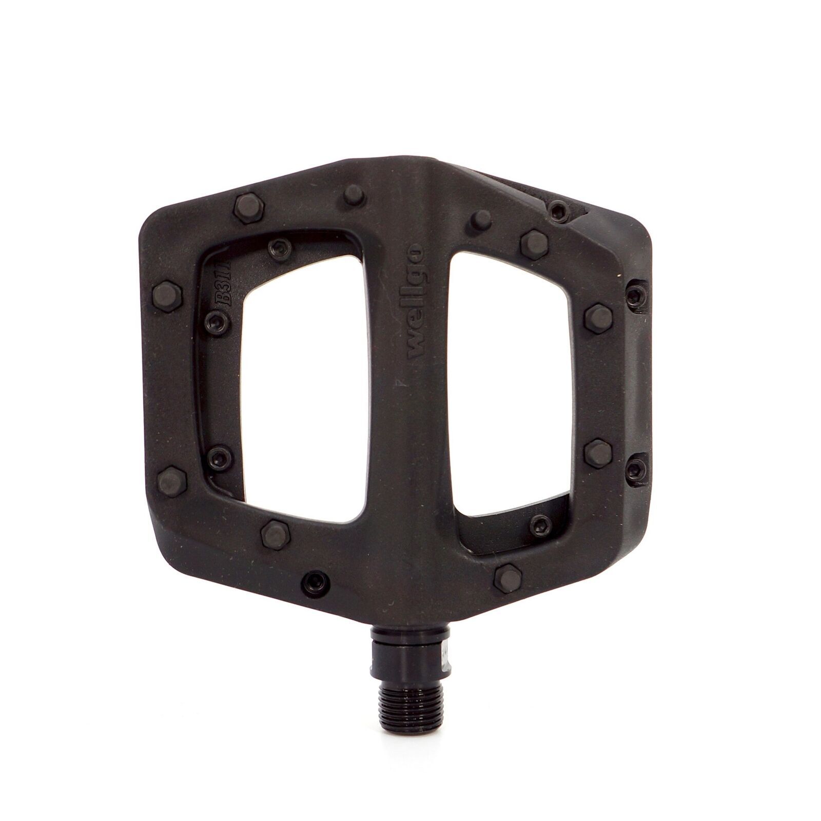 Wellgo Nylon Composite Flat Platform Pedals MTB BMX Bike 16-Pin Sealed 9/16″