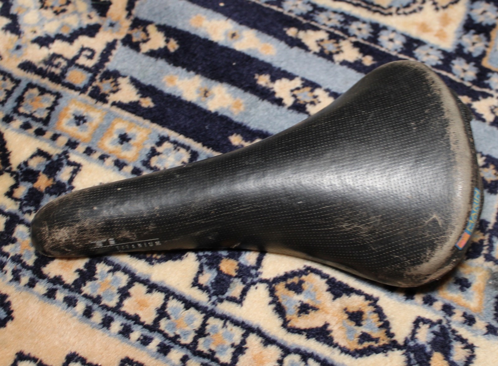 Vintage – Velo Titanium Ti Rail Bike Saddle – Needs recovering – Marin MTB