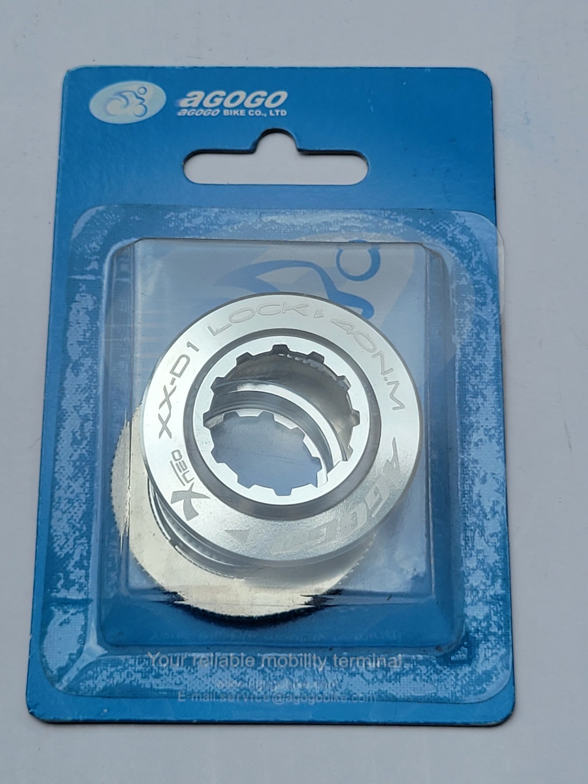 Alloy centerlock rotor lock rings Agogo anodized