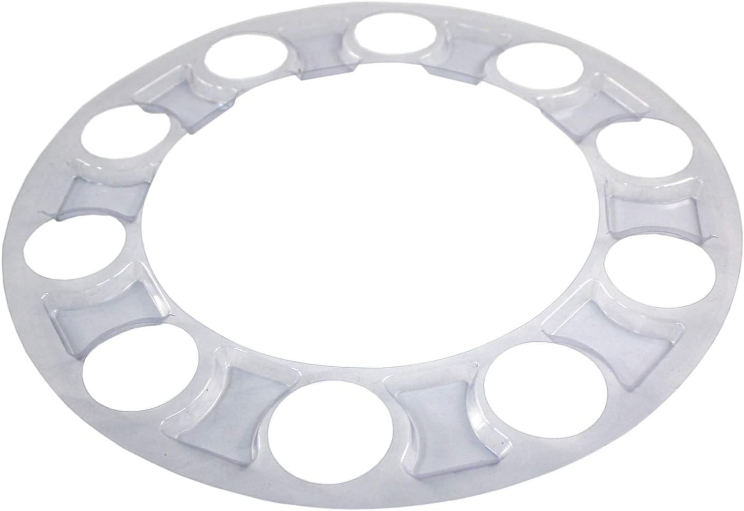 Chrome ABS Complete Axle Cover Set with Hub Caps and 33mm Screw-On Spiked Lug…