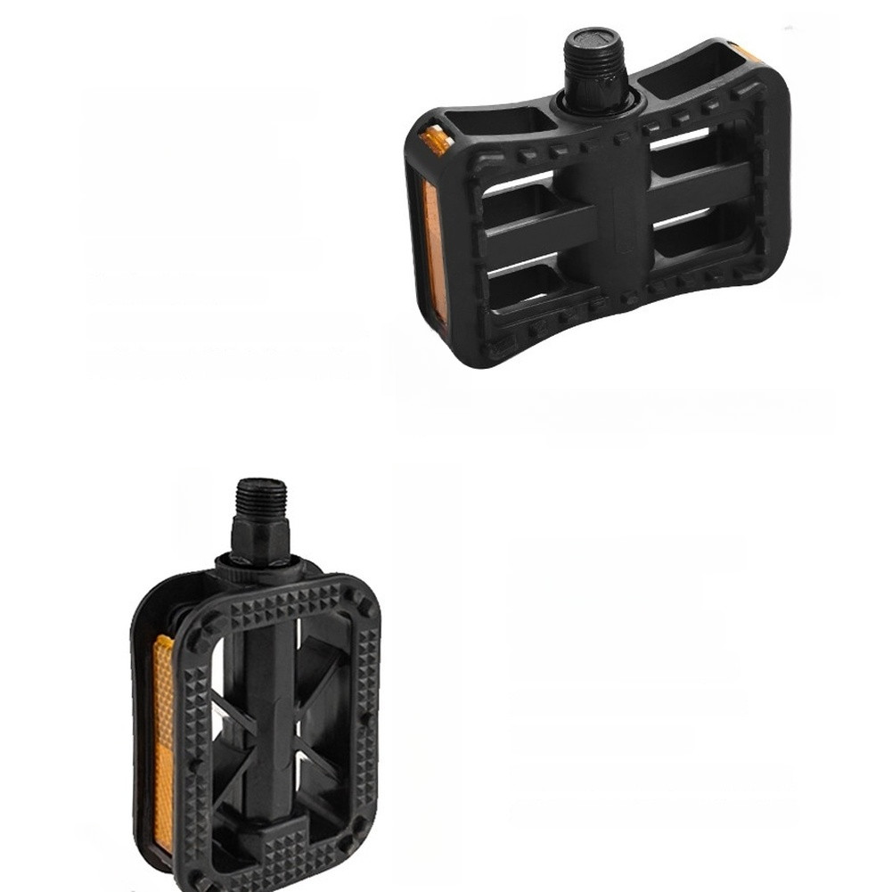 Bicycle Pedals Plastic 11cm x 9.5cm x 2.3cm Non-Slip Dual Reflective for E-Bike