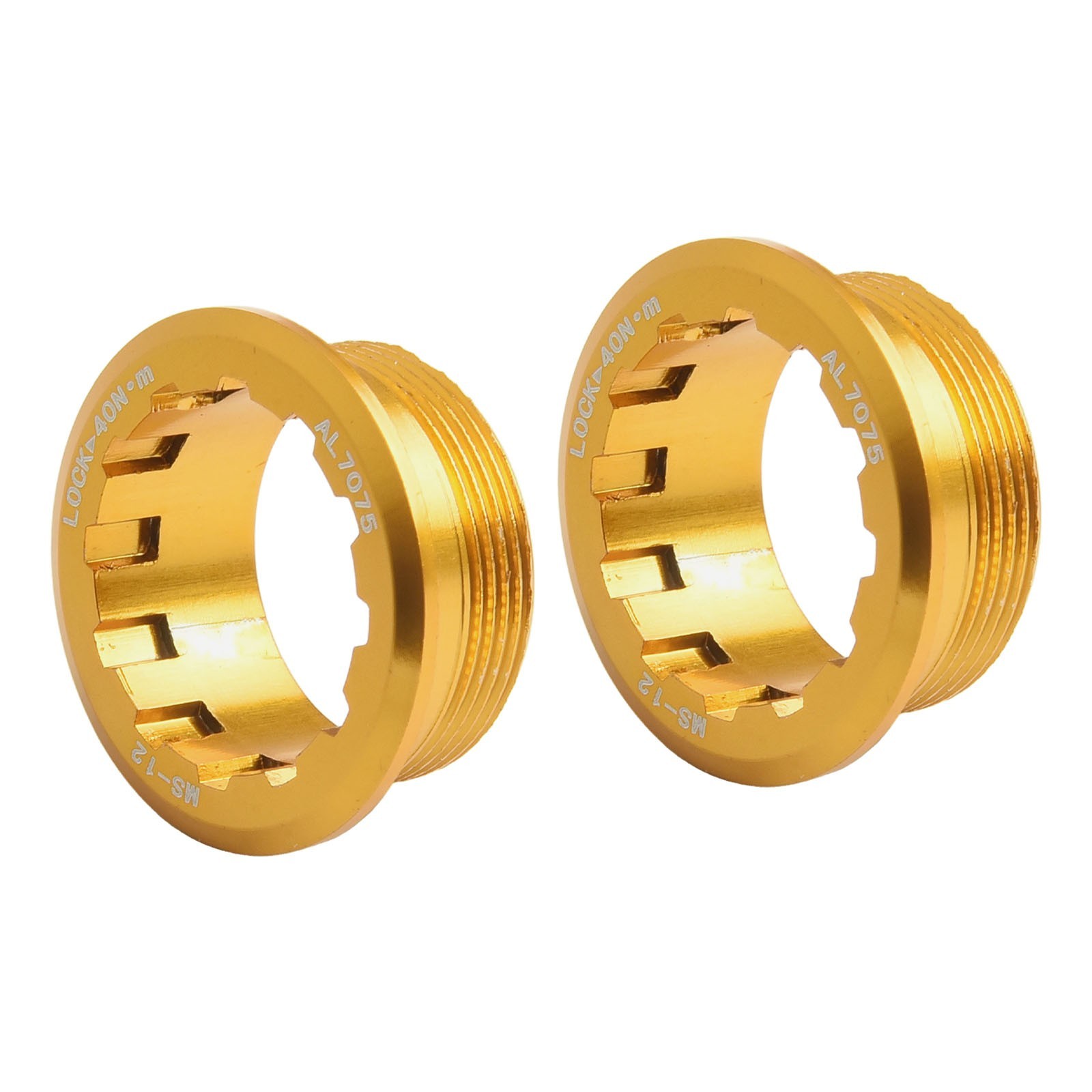 CNC Aluminum Alloy Bike Cassette Lockrings for MicroSpline Compatibility