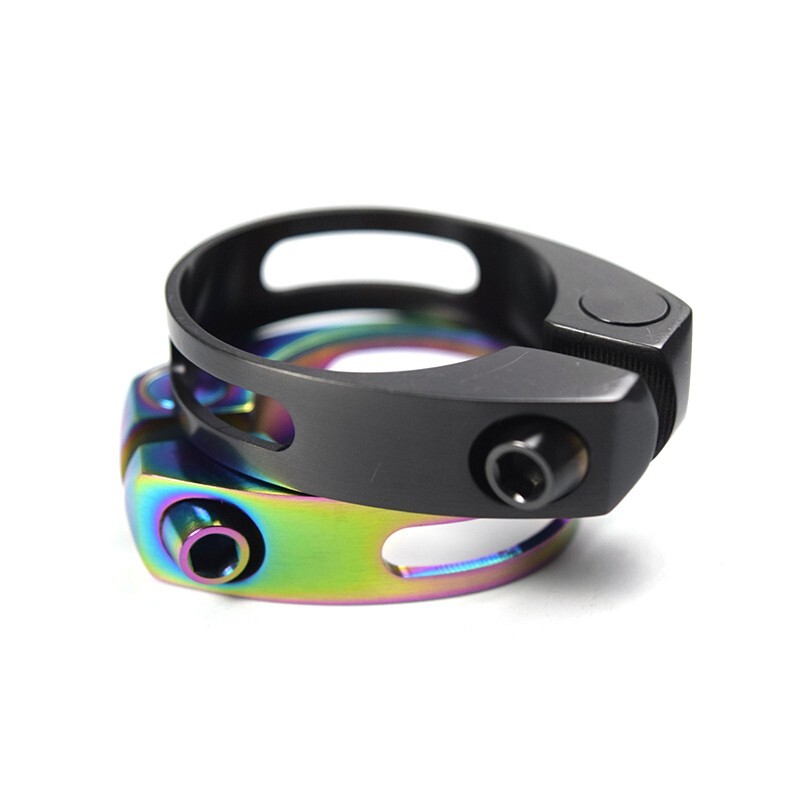 TIRIS Titanium Bicycle Seatpost Clamp Bike Seat Tube Collar clip 31.8/34.9
