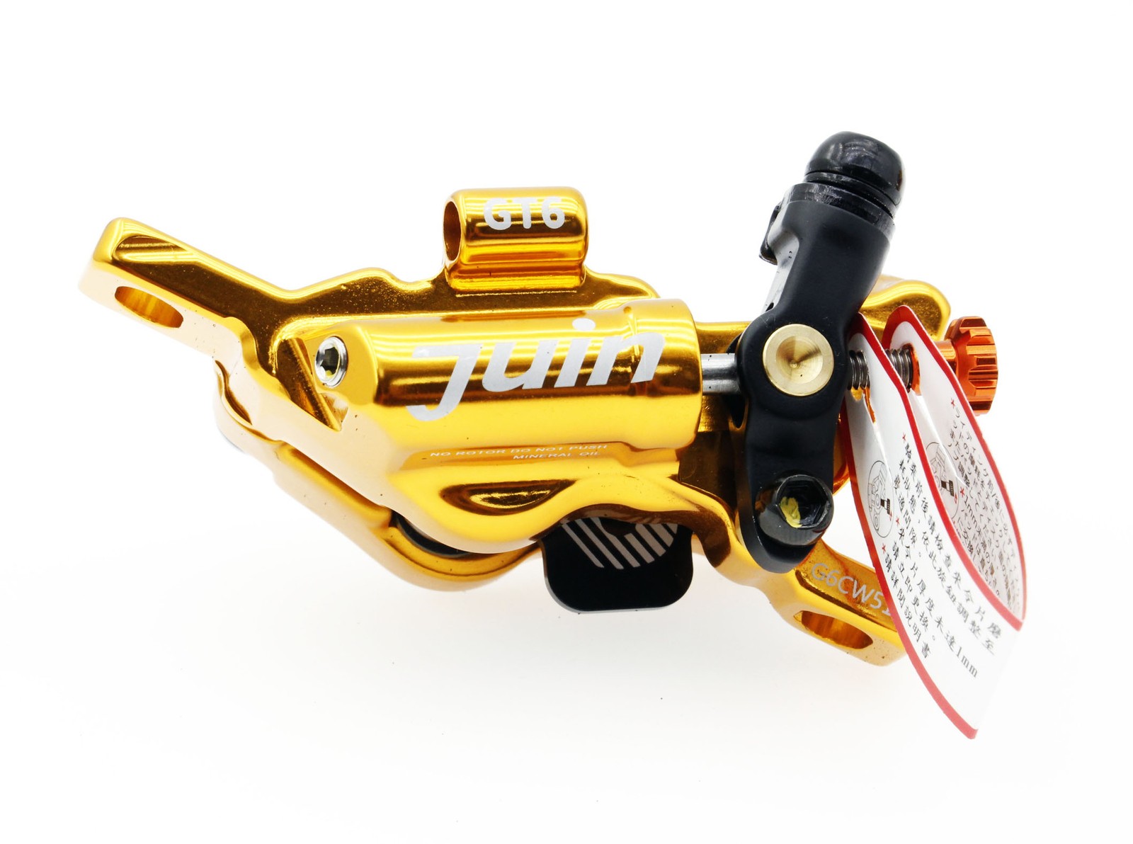 Juin Tech GTP6 Gold 6-Piston Post Mount Bicycle Hydraulic Disc Brake MTB ebike