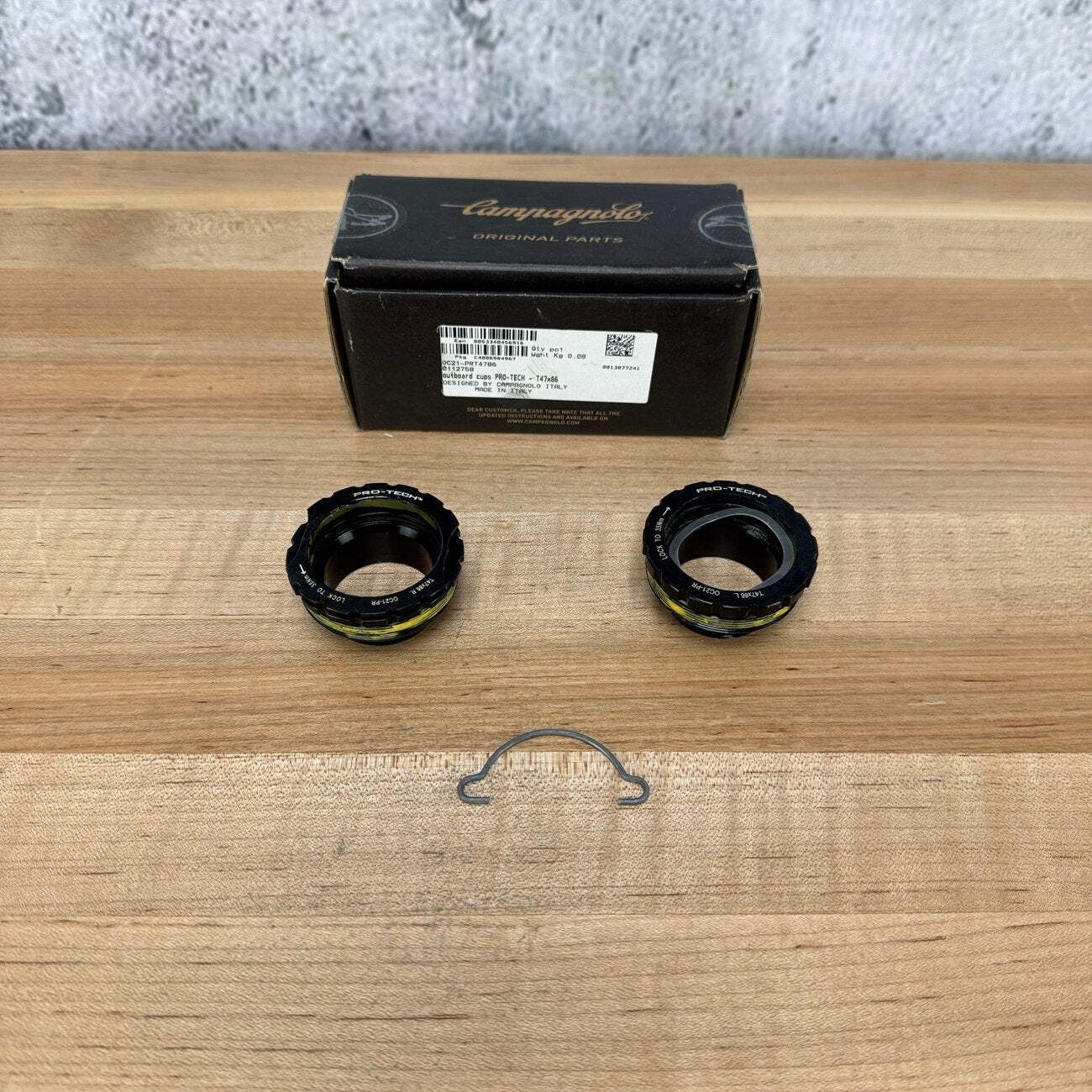 New! Campagnolo Ekar ProTech Threadfit T47 86x47mm Bottom Bracket Cups