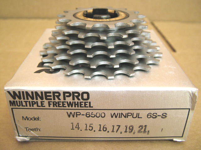 New-Old-Stock Suntour Winner Pro Ultra 6-Speed Freewheel (14×21) w/Silver Finish