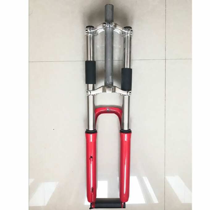 CDH Red 26″ Bicycle Suspension Fork & Headset & 44T Crankset -Gas Motorized Bike