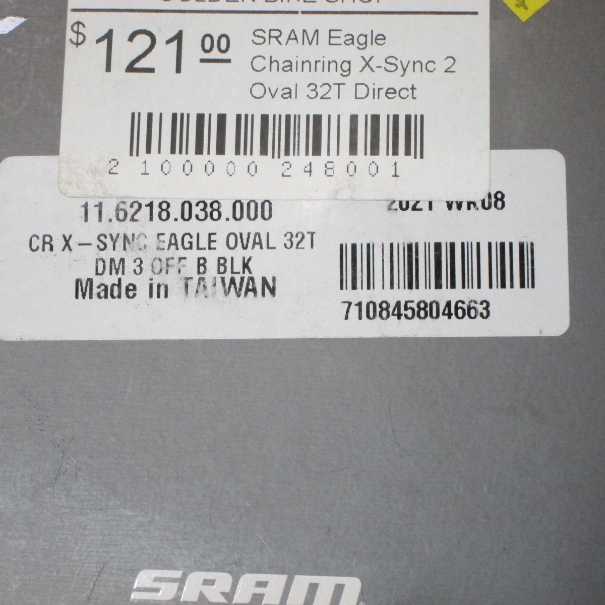 Sram X-SYNC 2 OVAL 12 spd Direct Mount 32T Chainring 3mm Offset XX1/X01/GX Eagle