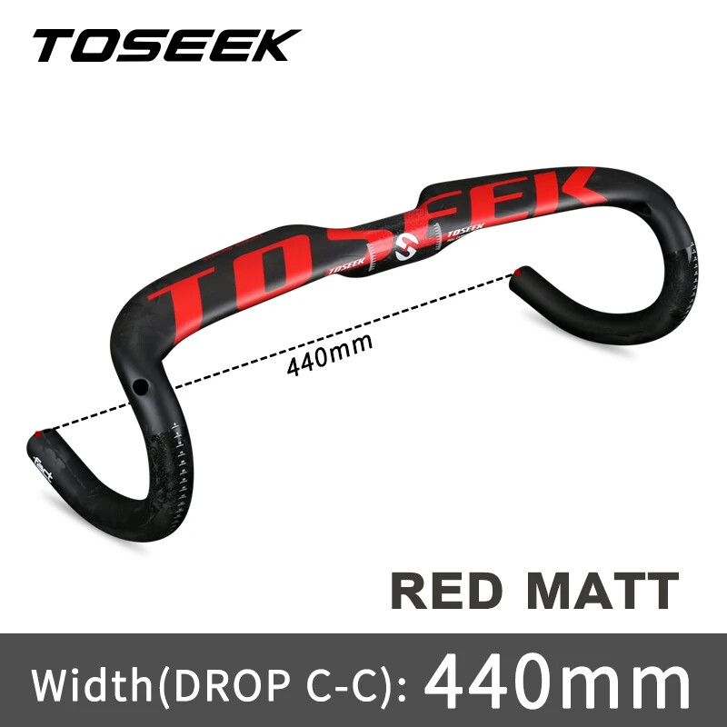 Carbon Fiber Road Bike Handlebar Bicycle Parts Accessories 31.8mm 400 420 440mm