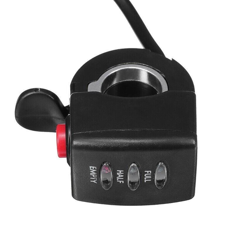 36V 48V Handlebar Battery Indicator Thumb Throttle Speed Control E-Bike Scooter