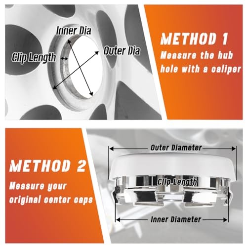 4PCS 79mm(3.11in) Chrome Wheel Outer 79MM 3.11″ . Inner 73MM 2.87″ Silver