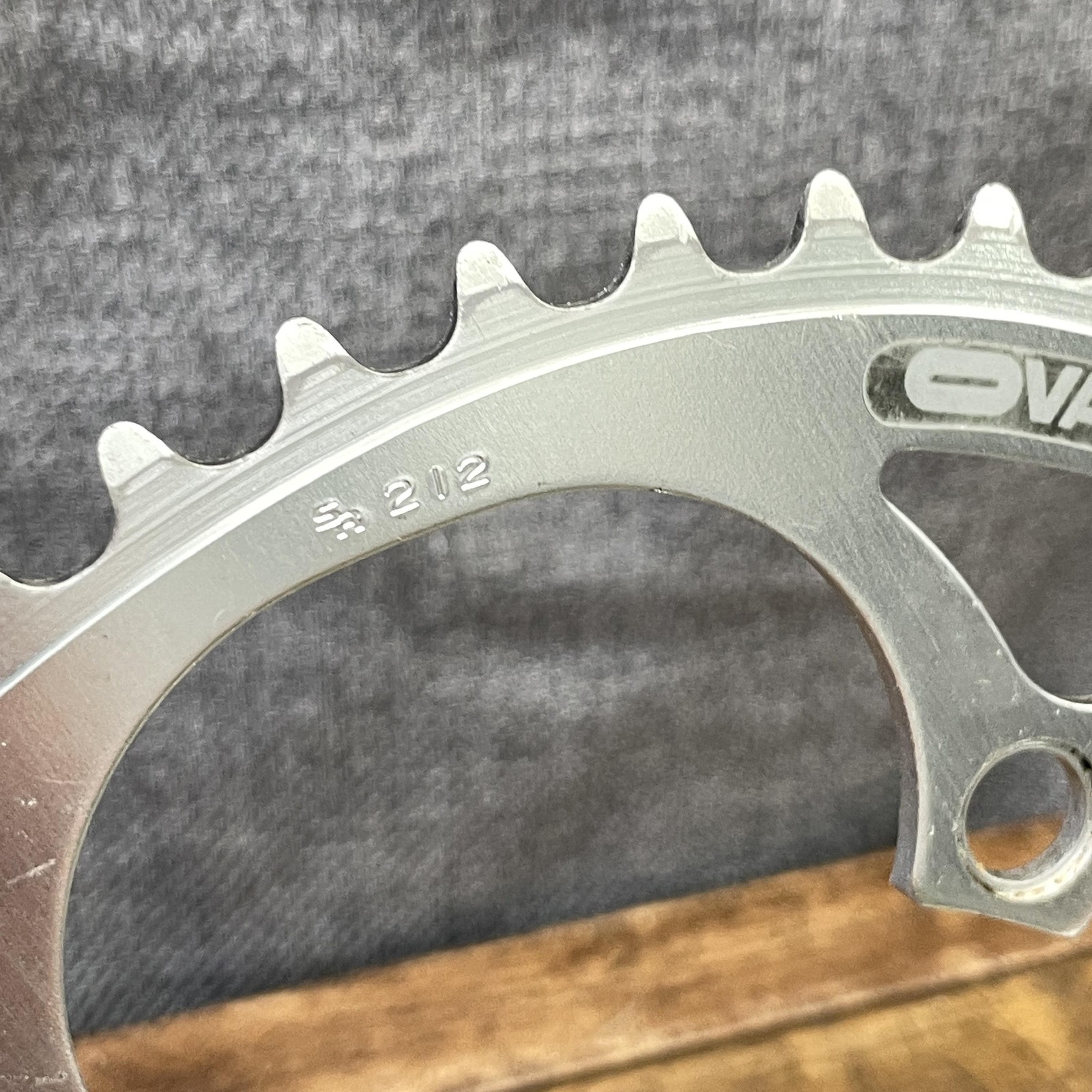 Vintage Sakae Oval-Tech 52T Chainring 130 BCD 5-Arm Silver Road 52 Tooth Oval
