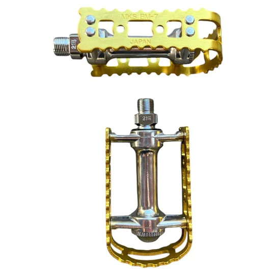 Mks BM-7 BMX Pedals Mks Bm-7 9/16 Gold