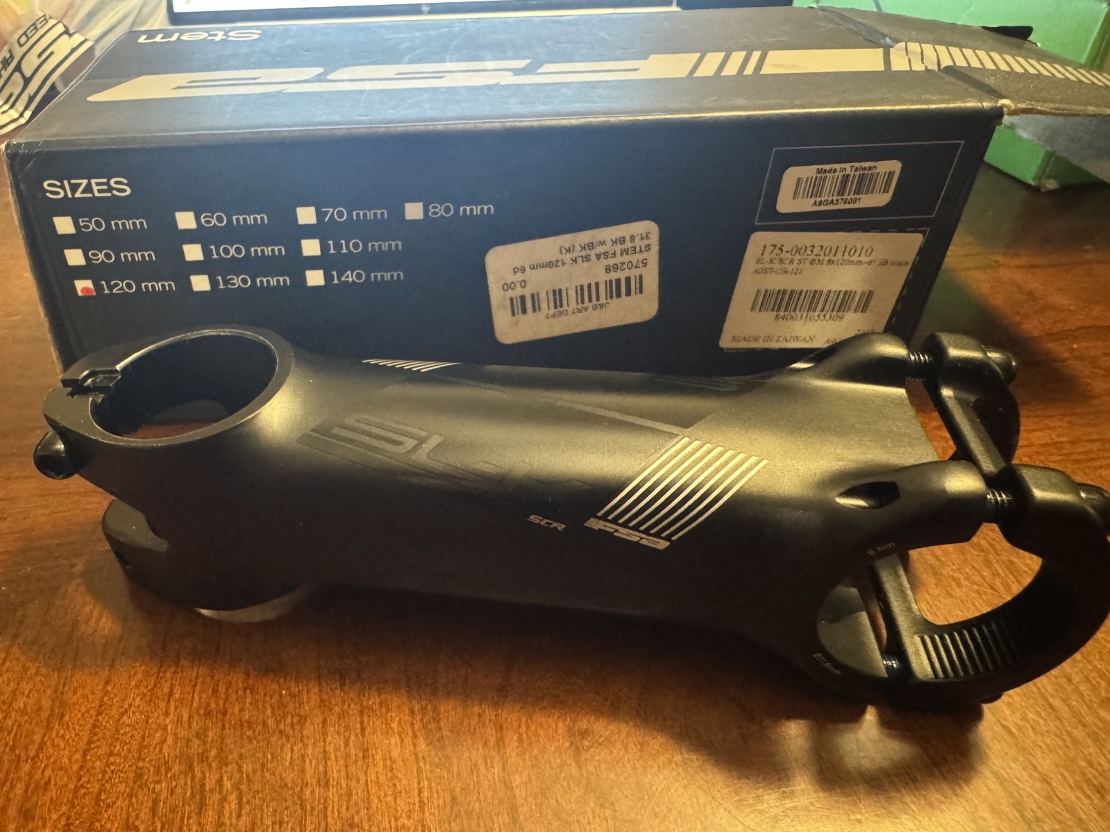FSA SL-K SCR ST Stem 31.8 X 120mm 6 Degree