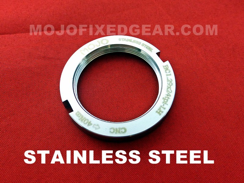 MOJO Fixed Gear Lockring – STAINLESS STEEL CNC TRACK LOCK RING BLOCK