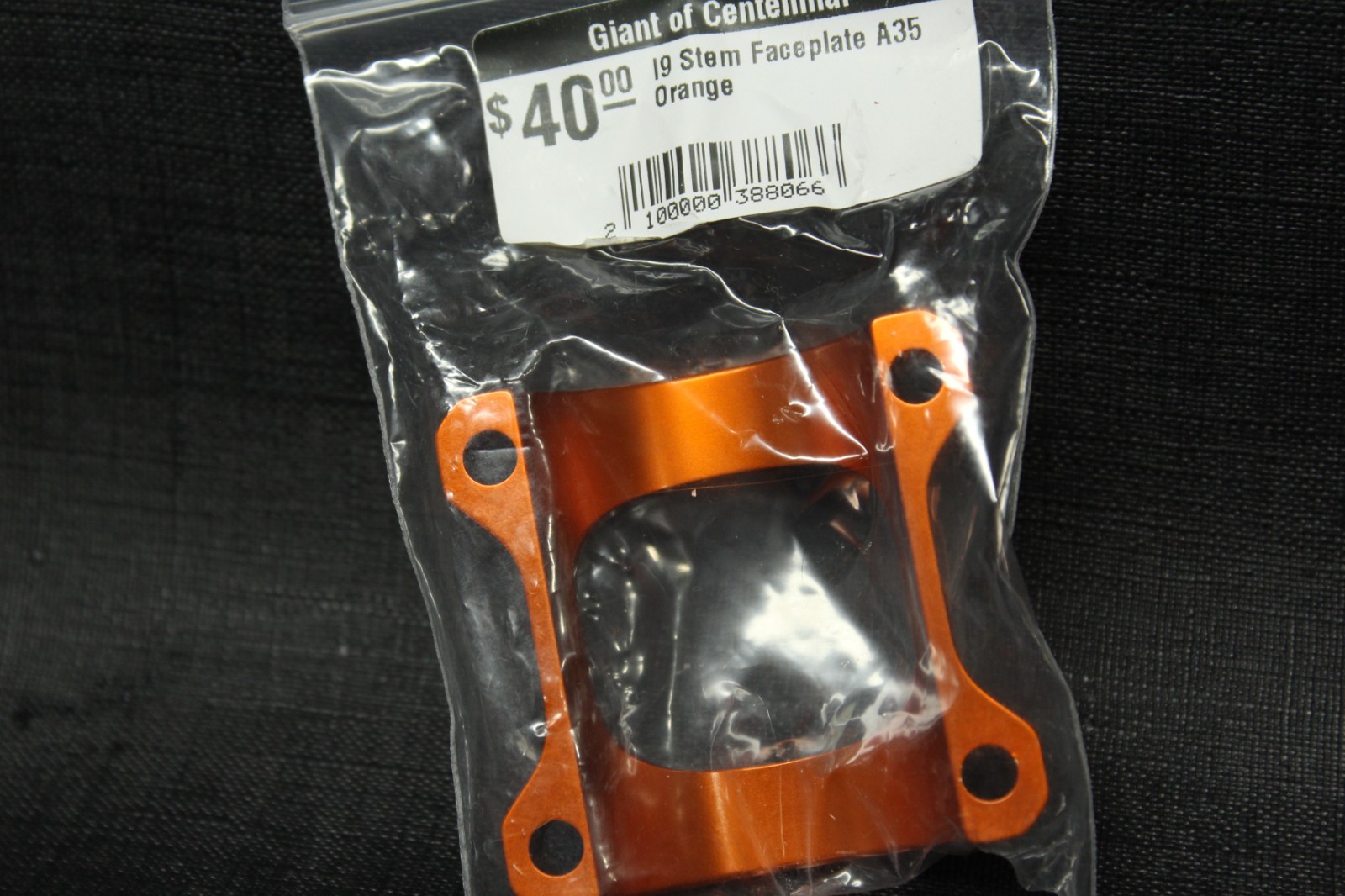 NEW INDUSTRY NINE i9 face plate for A35 Stem 31.8 mm ORANGE Mountain Bike MTB