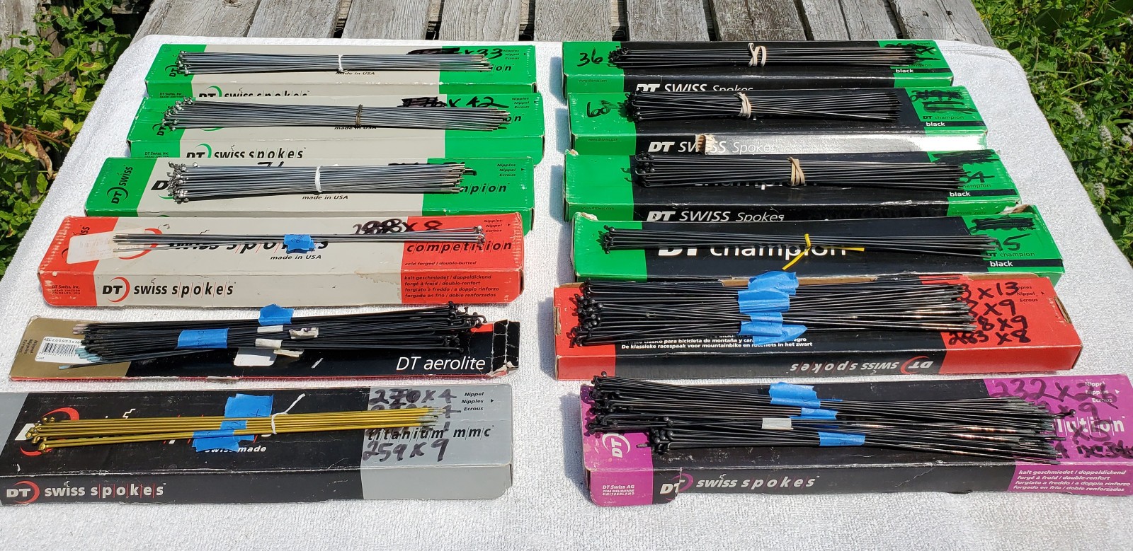 DT Swiss Revolution 14/17ga DB Spokes. box of 47.See description for specifics