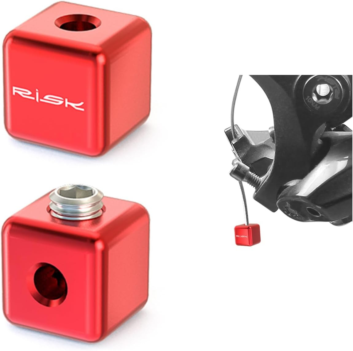 Bike Cable End Caps, Alloy Cable Crimps for Road & Mountain Bicycles – Includes
