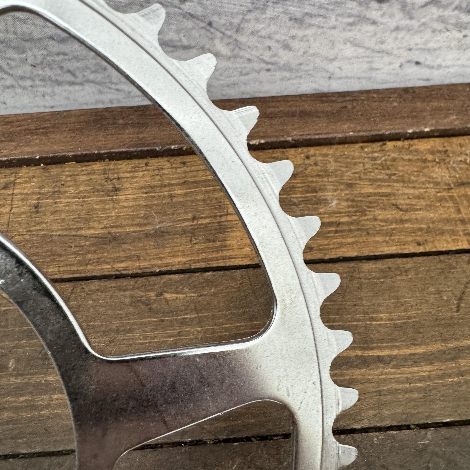 Vintage Specialites Nervar 52T Chainring 3-Bolt 116 BCD Steel Made in France